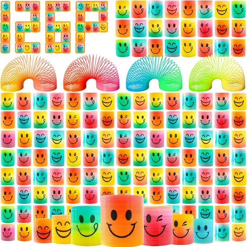 42 Pack Mini Spring Party Favors Toys Magic Fidget Stress Coil for Favor Carnival Prize Birthday Goodie Bag Stuffers for Kids Boys Girls in Kuwait