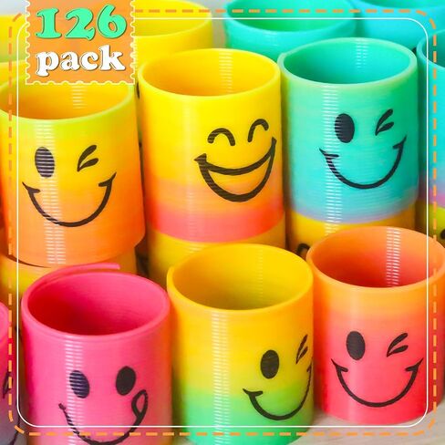 42 Pack Mini Spring Party Favors Toys Magic Fidget Stress Coil for Favor Carnival Prize Birthday Goodie Bag Stuffers for Kids Boys Girls in Kuwait