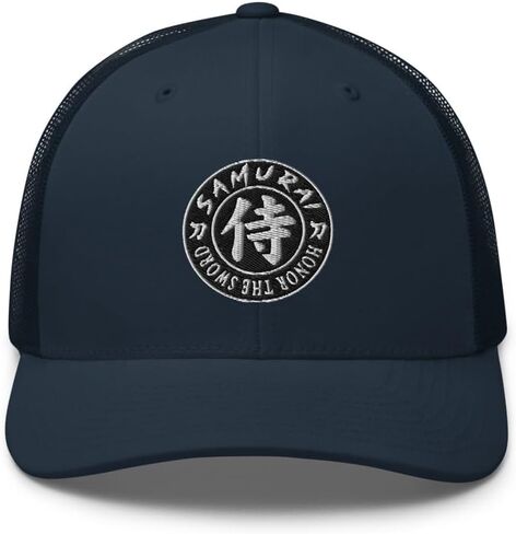 Samurai Honor The Sword Japanese Kanji Symbol Trucker Cap Snapback Hat in Saudi Arabia