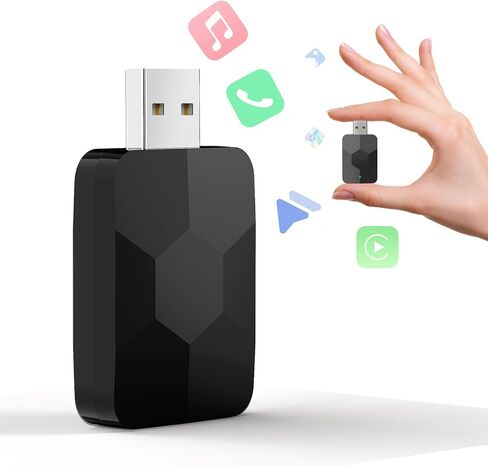 Wireless CarPlay Adapter,2 in 1 Mini Size Wireless CarPlay & Android Auto Adapter,Plug & Play Wireless CarPlay Dongle - No Cables Needed for Cars 2016+ in Saudi Arabia