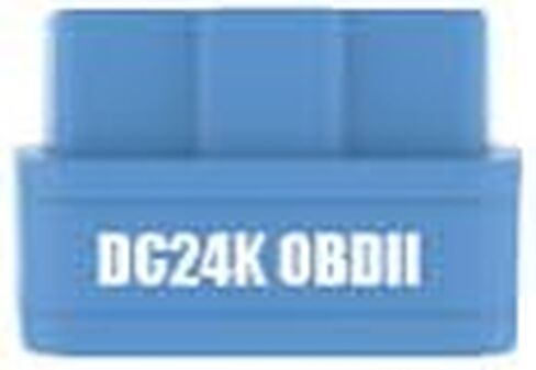 DC24K Bluetooth OBD2 Manner Diagnostic Tool 24V لنظام iOS & Android | قارئ رمز السيارة وإعادة ضبط ضوء المحرك | تشخيص الكمبيوتر اللاسلكي للسيارة | الماسح الضوئي OBDII لجميع المركبات (الأزرق) in Kuwait