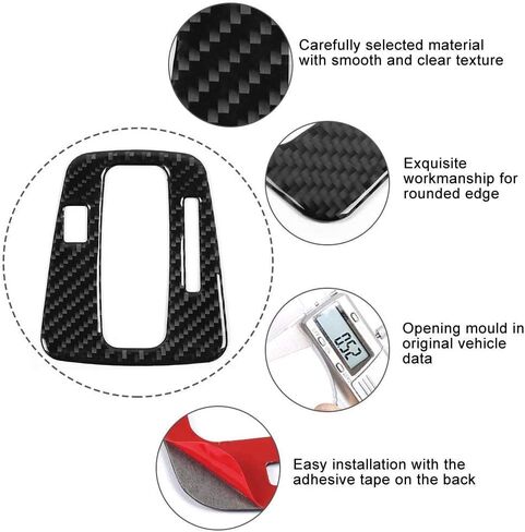 ARAMOX Shift Panel Trim, Gear Panel Trim Black Carbon Fiber Cover Fits for CRV 2007-2011 in Saudi Arabia