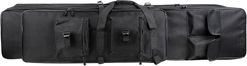 Heavy-Duty Fishing Rod Bag 600D Waterproof Oxford Fabric, Large Capacity with 2 Main Compartments + Multi-Pockets, Scratch-Proof Protection Fishing Pole Reel Case, Nice Fishing Gift for Men in Saudi Arabia