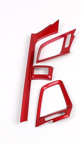 Car Accessories Fit for Honda 10th Gen Civic 2016-2021 Interior Console Dashboard Air Condition Outlet Vent Trim Cover Frame (Red) ABS 3 PCS in Saudi Arabia