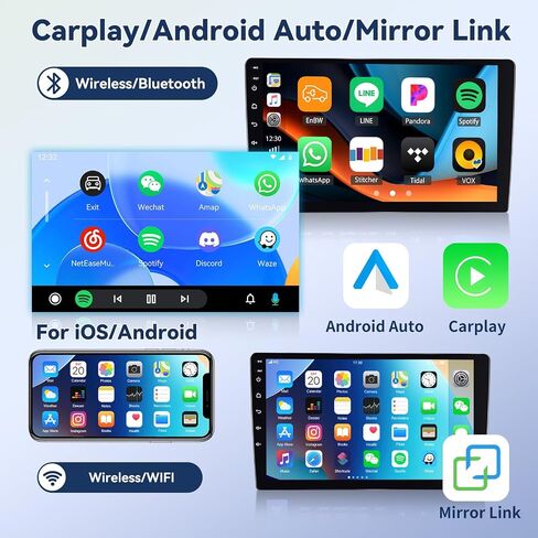 [2+64G] Android 13 Car Stereo for Dodge Grand Caravan 2011-2020&Chrysler Grand Voyager 2011-2015 with Carplay&Android Auto,9’’ Car Radio with Mirror Link,BT,FM/RDS,WiFi,GPS,SWC,1080P,EQ,USB in Saudi Arabia