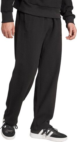 adidas Men's All Szn Waffle-Knit Loose Open Hem Pants in Saudi Arabia