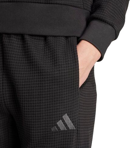 adidas Men's All Szn Waffle-Knit Loose Open Hem Pants in Saudi Arabia