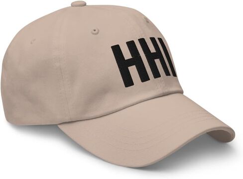 HHI Airport Code Hat Embroidered Dad Hat | Black Thread | Hilton Head Island Baseball Cap Travel Gift in Kuwait