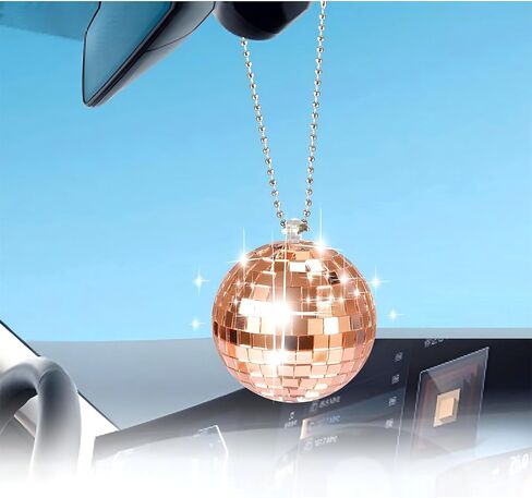 Gold Car Disco Ball Ornament - Small 2 Inches in Kuwait