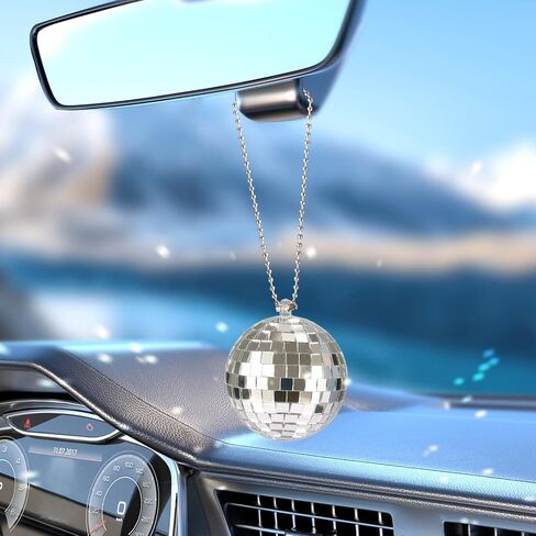 Gold Car Disco Ball Ornament - Small 2 Inches in Kuwait
