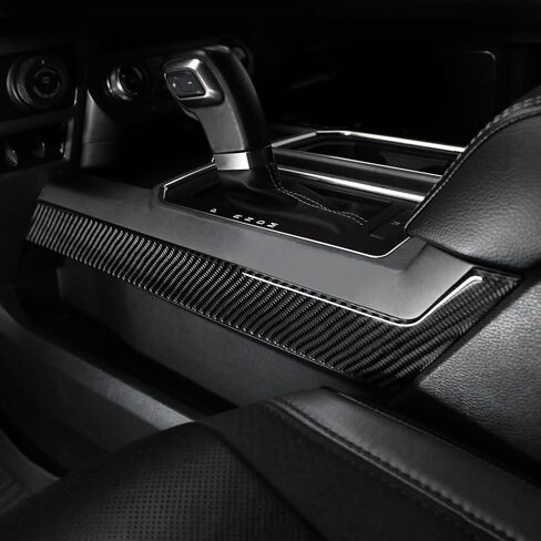 BETTERHUMZ Center Console Panel Side Trim Strips Stickers Compatible with Ford F150 Raptor 2015-2020 Carbon Fiber Cover Decor Sticker Car Interior Molding Accessories (Red) in Saudi Arabia