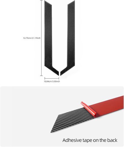 BETTERHUMZ Center Console Panel Side Trim Strips Stickers Compatible with Ford F150 Raptor 2015-2020 Carbon Fiber Cover Decor Sticker Car Interior Molding Accessories (Red) in Saudi Arabia