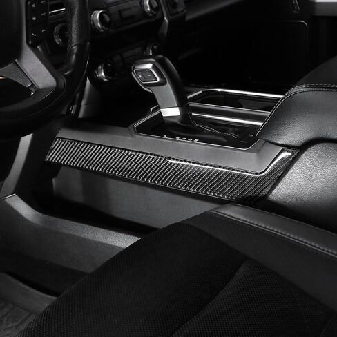 BETTERHUMZ Center Console Panel Side Trim Strips Stickers Compatible with Ford F150 Raptor 2015-2020 Carbon Fiber Cover Decor Sticker Car Interior Molding Accessories (Red) in Saudi Arabia