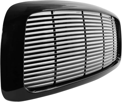 مصبغة متوافقة مع 2002-2005 دودج رام 1500 2003-2005 دودج رام 2500 3500 ، Z ABS ABS Black Front Hood Grill بواسطة Ikon Motorsports in Saudi Arabia