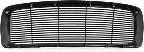 مصبغة متوافقة مع 2002-2005 دودج رام 1500 2003-2005 دودج رام 2500 3500 ، Z ABS ABS Black Front Hood Grill بواسطة Ikon Motorsports in Saudi Arabia