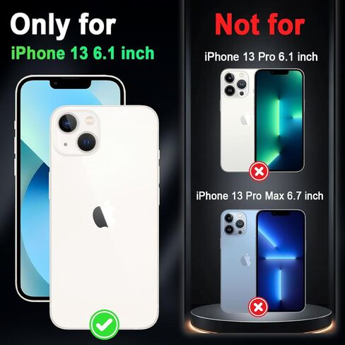 MIQALA متوافق مع حالة iPhone 13 ، توهج في الطبقة المظلمة الثلاثة صدمة صدمية الصدمات الثقيلة الصدمات الصارمة+حالة وقائية من السيليكون الناعم لأبل iPhone 13 ، الفراشة المظلمة in Kuwait