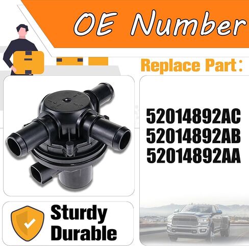 3 Way Coolant Heater Control Valve Replace# 52014892AC 52014892AB 52014892AA in Saudi Arabia