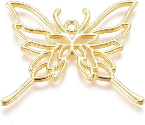 Pandahall 20pcs زهرة سبيكة مفتوحة العوارض المعلقات 30x28x2.5mm ساكورا جوف in Saudi Arabia