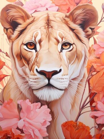 VAIIEYO 5D DIY Diamond Art Kits for Adults Leopard, Diamond Painting Animal, Diamond Art Full Drill Round Rhinestone Craft Canvas for Home Wall Decor Gift 12x16 inch-69 in Kuwait