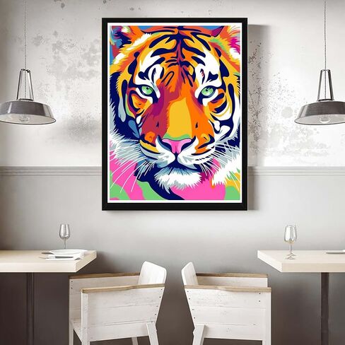 VAIIEYO 5D DIY Diamond Art Kits for Adults Leopard, Diamond Painting Animal, Diamond Art Full Drill Round Rhinestone Craft Canvas for Home Wall Decor Gift 12x16 inch-69 in Kuwait