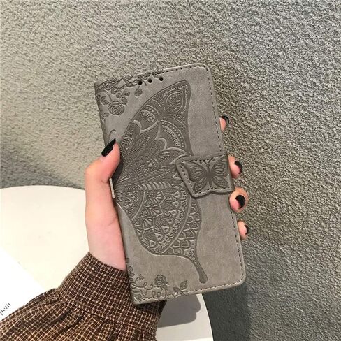 Case for iPhone 16 Pro Max Wallet Case for Women, Leather Flip Phone Case with Kickstand Magnetic and Card Holder Protective Case Cover for iPhone 16 Pro Max 6.9 inch Butterfly Blue SD in Saudi Arabia