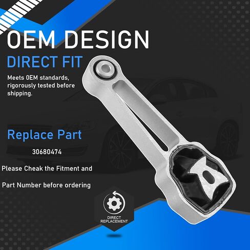 Engine Motor Mount Compatible with 2010-2016 Volvo XC60 S60 V60 2008-2015 Volvo XC70 V70 2007-2015 Volvo S80 Bracket Engine Torque Rod Heavy Duty Replaces 30680474 in Saudi Arabia