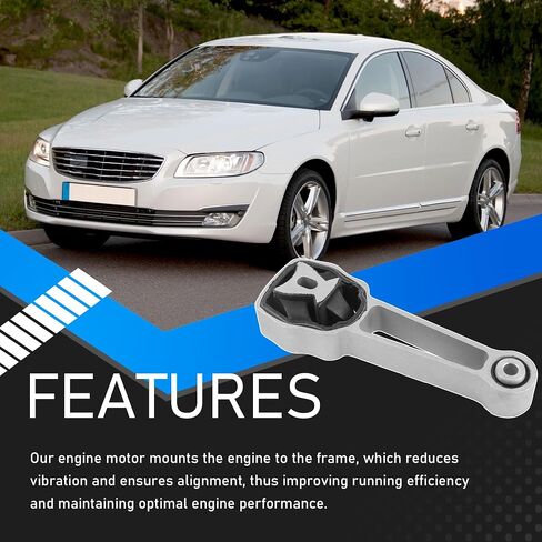 Engine Motor Mount Compatible with 2010-2016 Volvo XC60 S60 V60 2008-2015 Volvo XC70 V70 2007-2015 Volvo S80 Bracket Engine Torque Rod Heavy Duty Replaces 30680474 in Saudi Arabia