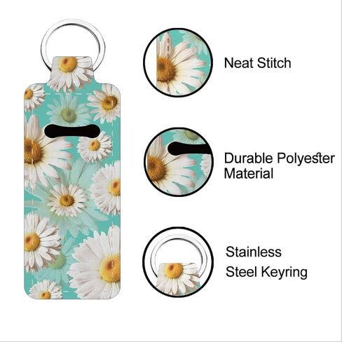 FreeBloss Chapstick Holder keychain keychain balm balm keychain with pattern1 in Saudi Arabia