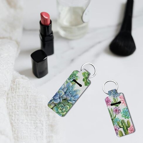 FREEBLOSS Chapstick Holder Keychain Lip Balm Holder Keychain with Pattern1 in Saudi Arabia