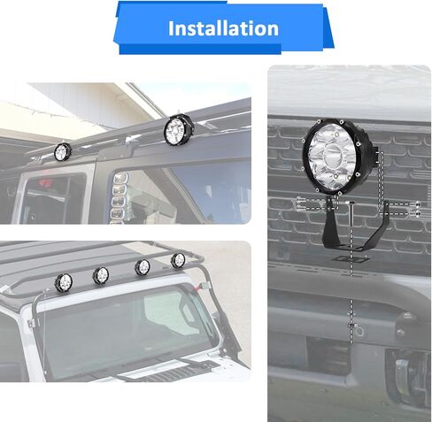 Wsays 5 بوصة LED LED LED FLODS Round Road Road Lights مع مفتاح SPOT Light Rocker وأسلاك الأسلاك FUSE RELAY KIT تناسب الالتقاطات والشاحنات وسيارات الدفع الرباعي و UTVs و ATV in Saudi Arabia