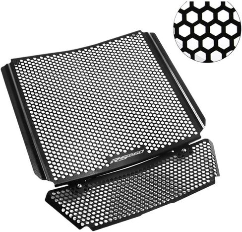 Motorcycle Cover Protector for Aprilia RS660 TUONO660 2022 2023 Motorcycle Aluminum Radiator Guard Grille Protector Oil Cooler Cover RS/Tuono 660 2021 in Saudi Arabia