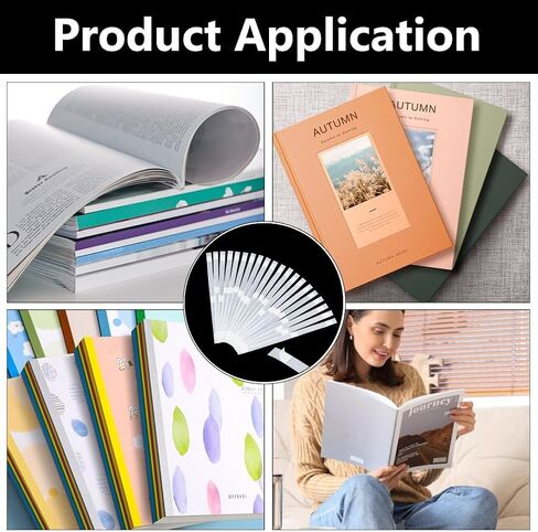 BENECREAT 50pcs 11.34 Inch Self-Adhesive Glue Strips, 0.24 Inch Wide Hot Melt Resin Strips for Book Binding Repair Hot Melt Binding Machine, 1.5mm Thick in Saudi Arabia