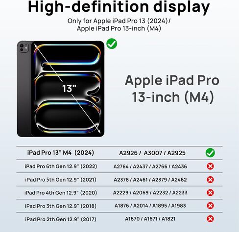 Gerutek Case for iPad Pro 11-inch (M4) 2024 Tablet Case, Cover Protective with Screen Protector, Pencil Holder, 360 Rotating Handle, Stand, Strap for iPad Pro 5th Gen (Model:A2836/A2837/A3006), Black in Saudi Arabia