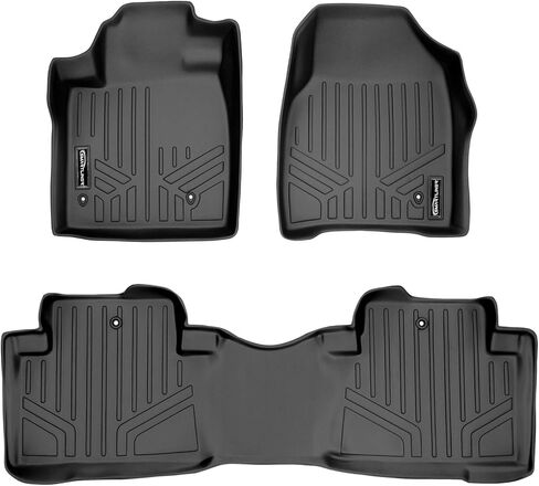 SMARTLINER Custom Fit Floor Mats 2 Row Liner Set for 2009-2015 Honda Pilot in Saudi Arabia