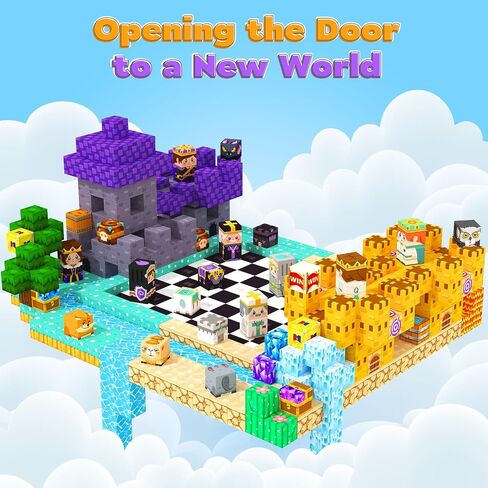 Magnetic Blocks Kids Games Building Toys for 3 4 5 6 7 8 9 10 11 12 Year Old Boys Girls, Magnetic Tiles Cubes STEM Sensory Toys for Toddler Travel Party Christmas Birthday Gifts in Saudi Arabia