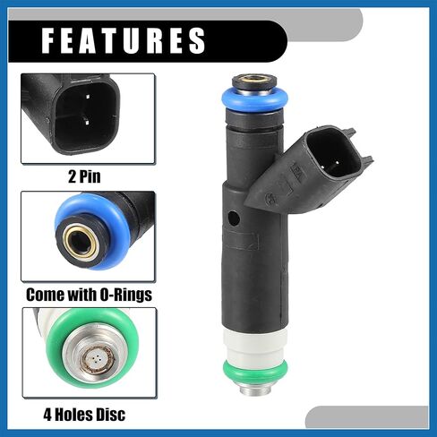 Fuel Injector - Car Inner Engnie Fuel Injectors - for Ford F-150 2004-2008 Metal Black - 1 Pc Item Replacement in Saudi Arabia