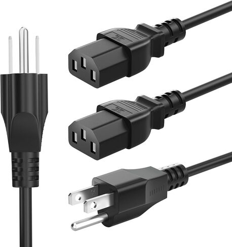 1Pack 4Ft 3 Prong AC Power Cord Compatible with Vizio TV E550VL E322VL E321VL E320VL E371VA E371VL E370VL E370VP E390VL VO320E VF550m VL370M W32OVA Samsung LG Dynex TV Power Cable (NEMA 5-15P to C13) in Saudi Arabia