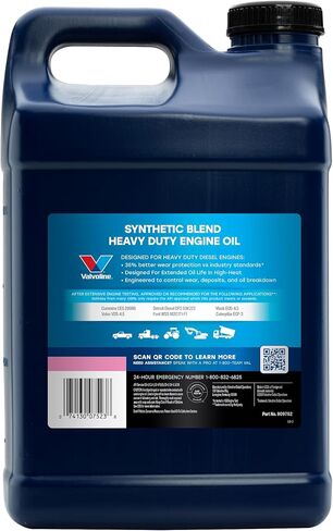 Valvoline Heavy Duty Full Synthetic 15W-40 Diesel Engine Oil 1 GA, Case of 3 in Saudi Arabia