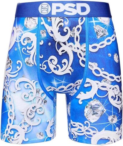 ملخصات ملاكم Blu Sterling Psd Men Men ، Blue ، XL in Saudi Arabia