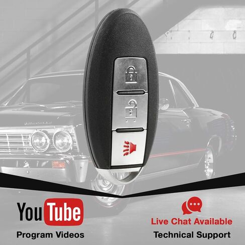 USARemote Keyless Entry Remote Car Key Fob Replacement for 2008 2009 2010 2011 2012 2013 2014 2015 2016 2017 Nissan Infiniti 3-Button Smart Key (KR55WK49622) in Saudi Arabia