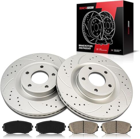 Torchbeam 320mm منصات الفرامل الأمامية ومجموعة الدوارات متوافقة مع Ford 2010-2014 Edge ، Lincoln 2010-2015 MKX ، Ford 2007-2009 Edge 3.5L ، Lincoln 2007-2009 MKX 3.5L-OE BRAKE KIT in Saudi Arabia