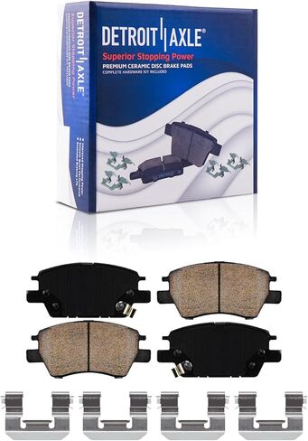 Detroit Axle - Front Brake Kit for 16-19 Chevrolet Cruze Volt, 17-23 Bolt EV 22-23 EUV, Replacement 2016 2017 2018 2019 2020 2021 Disc Brake Rotors Ceramic Brakes Pads: 10.87'' inch Rotors in Saudi Arabia