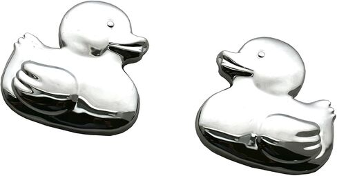 Pair Custom Rubber Duck Emblem 3D Sticker Decals Badge Compatible with Jeep Wrangler Gladiator University Truck Car Motorcycle New (Black) in Kuwait