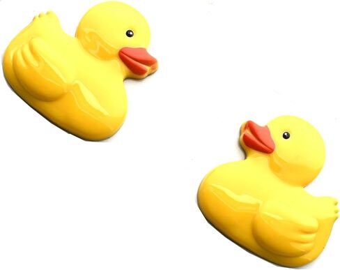 Pair Custom Rubber Duck Emblem 3D Sticker Decals Badge Compatible with Jeep Wrangler Gladiator University Truck Car Motorcycle New (Black) in Kuwait