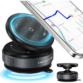 360 درجة قابلة للتعديل مكبّر كوب شفط مغناطيسي ، حامل هاتف مغناطيسي للسيارة/الصالة الرياضية/السفر/المرآة/السطح الأملس ، هاتف iPhone Android متوافق مع جميع الهواتف الذكية (رمادي) in Kuwait