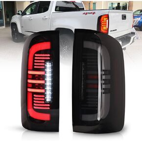 AUTOWIKI Taillights for 2015-2022 Chevy Colorado - Full LED with Sequential Turn Signal Rear Tail Light for 15-22 Colorado Black Smoke Lens Brake Lamps in Saudi Arabia