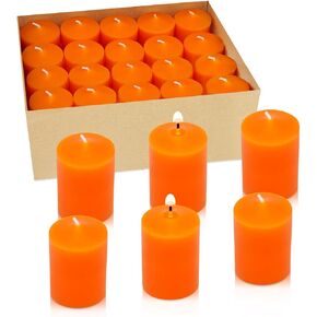 White Votive Candles, 20 Packs Unscented Wax Candles for Wedding, Party & Home (15 Hour), 1.5''D x 2.25''H in Saudi Arabia