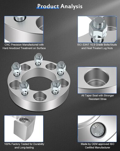 ECCPP 4PCS 1.25 "بوصة 5 فواصل العجلة 5x4.5 إلى 5x4.5 5x114.3 ملائمة لعام 2001-2012 لفورد Escap in Saudi Arabia
