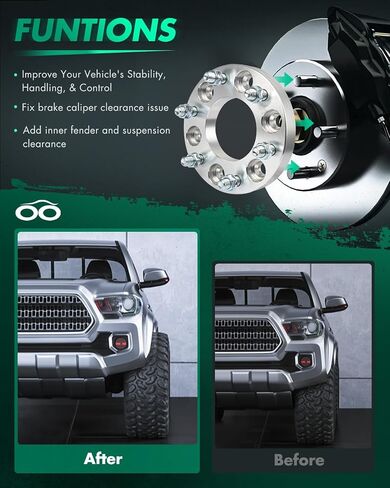 SCITOO 4Pcs 6x135 Wheel Adapters 1" Bore 87.18mm Studs 14x2 6Lug Wheel Spacers Fit for Ford Expedition 2003-2013,for Ford for F-150 2004-2013,for Lincoln Navigator 2003-2013 in Saudi Arabia