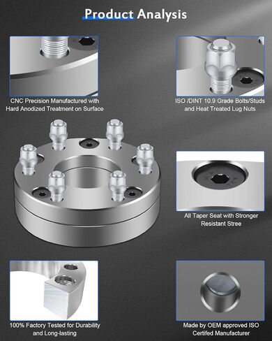 ECCPP 2PCS 6 محولات عجلة العروة تغيير نمط الترباس من 5x5 إلى 6x5.5 2 "متوافق مع 2012-2013 ل DODGE ل Durango 2006-2010 لجيب Commander 1999-2014 لجيب Grand for Cherokee in Saudi Arabia